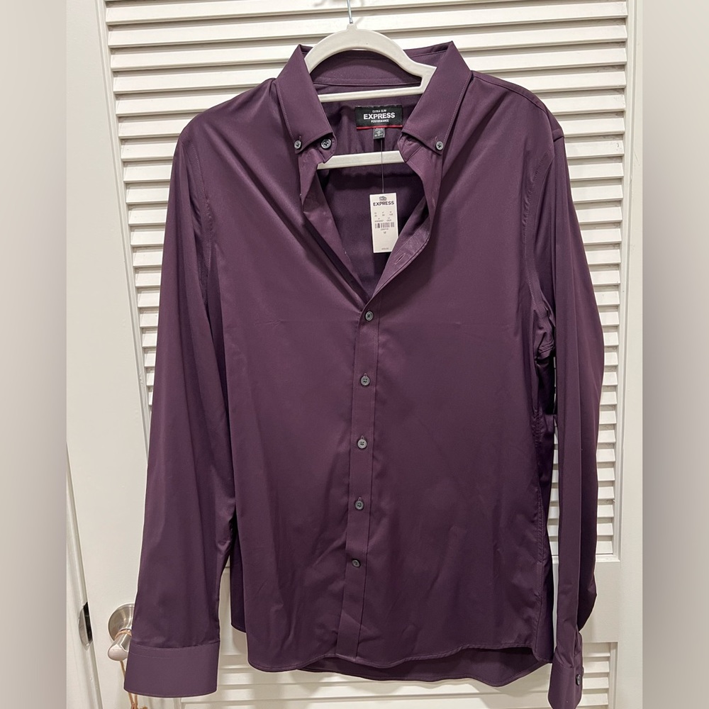 NWT Express Slim Performance button down